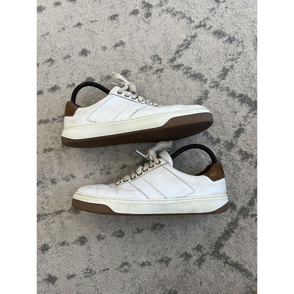 Peter Millar Women's Size 8M White/Brown Sneakers ls23f16‎